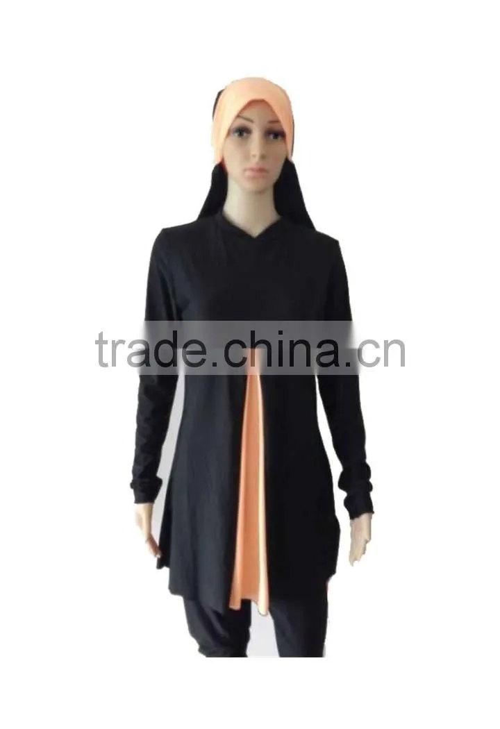 2016 Hot Sales Woman Ruffle Muslim Swimsuit Costume