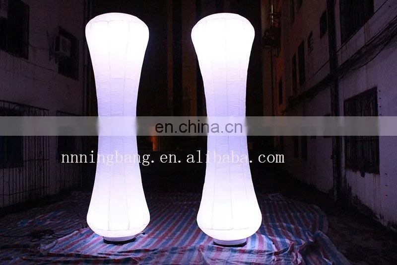 outdoor decorative pillars inflatable led pillar for sale