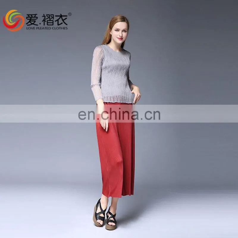 100% polyester women elastic waist sports Indian harem trousers for outdoor