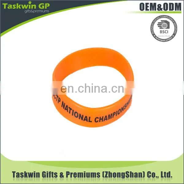 promotion custom debossed wristband customize silicone bracelet