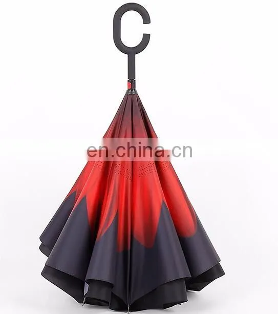 Auto Open Transparent Straight Umbrella LOGO Printing Cheap clear Umbrella pass BSCI