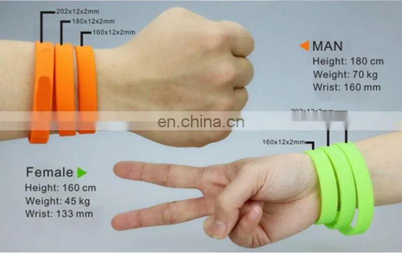Printed Army color silicone wristbands