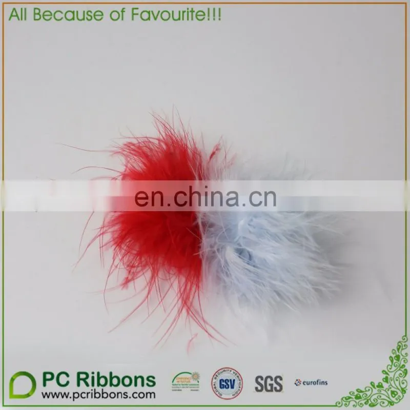 Artificial colored feathers trimmings for garment