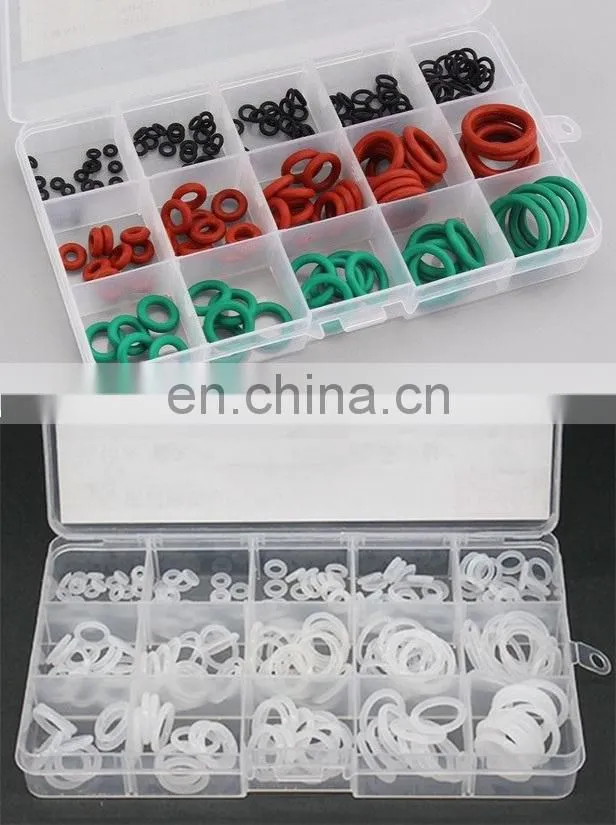 Accept Custom Rubber Silicone O Ring Set NBR FKM FFKM EPDM HNBR Kit Orings VMQ Buna Nitrile FPM Oring Box with High Quality