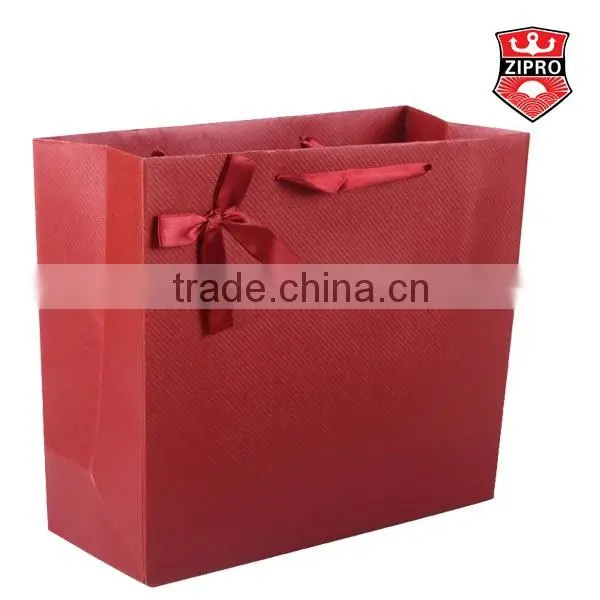 luxury black paper bag Customized printed paper bags wholesale