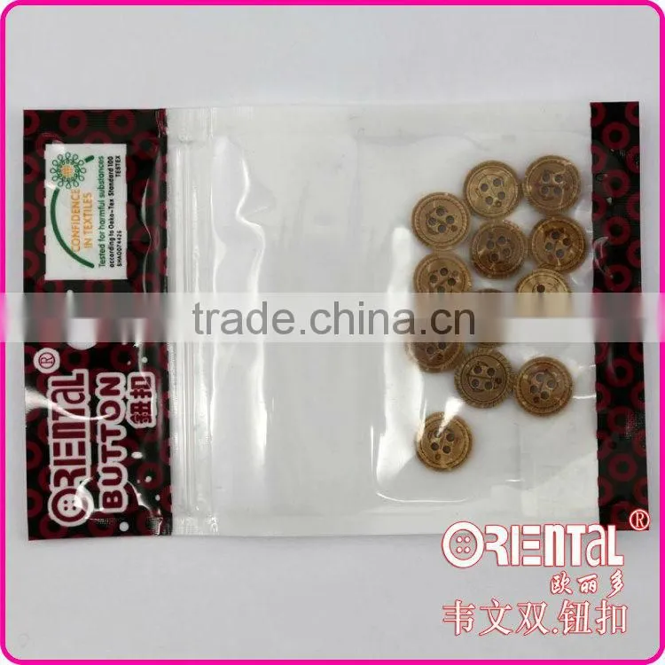 logo engraved coconut button