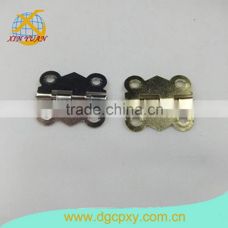 small bicolor butterfly shape quadripuntal metal 180 degree concealed hinge