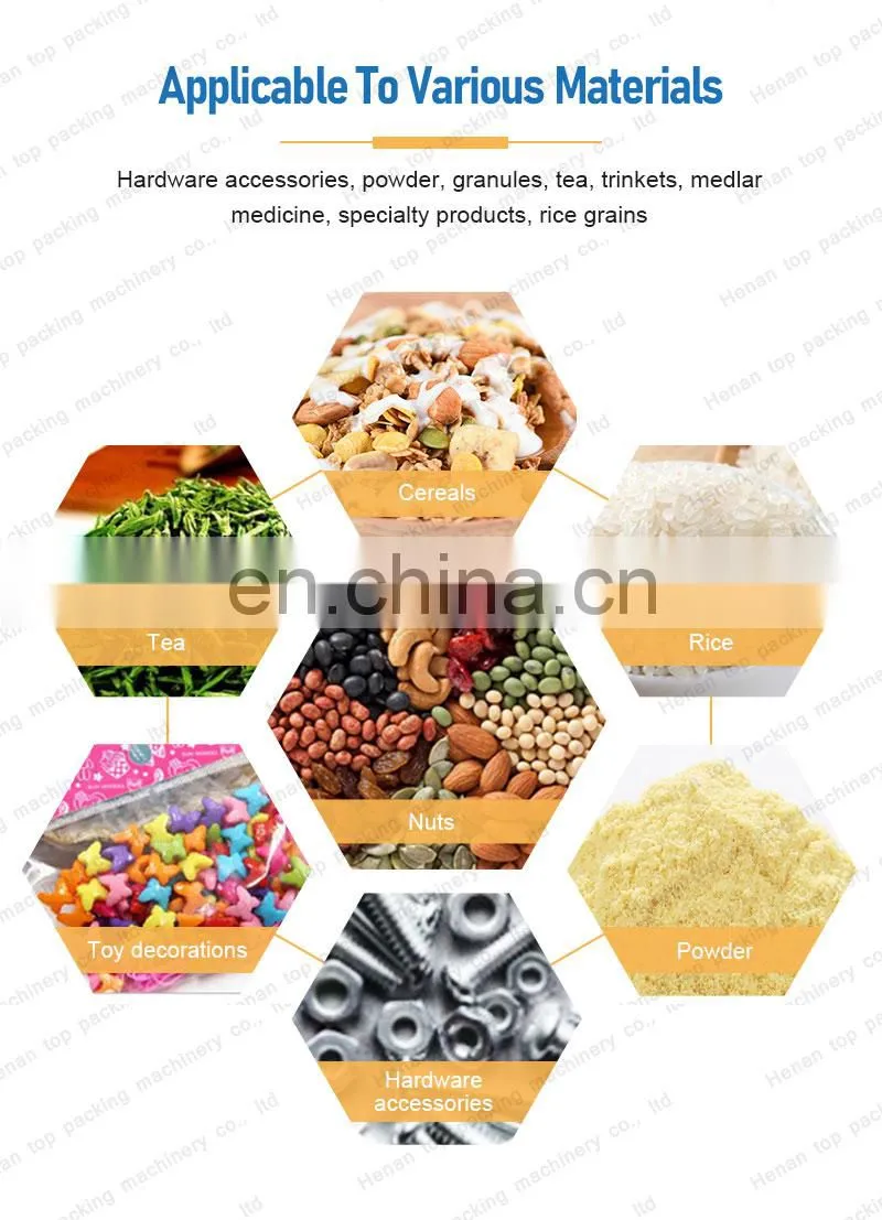 Hot sale automatic melon seeds coffee beans seeds weighing filling packing machine