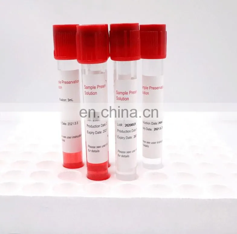 New products VTM PCR test with Flocked Transport throat swab pcr test kit
