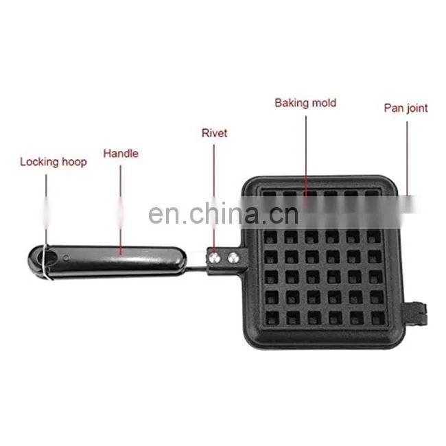 Aluminum Square Waffle Maker Pan