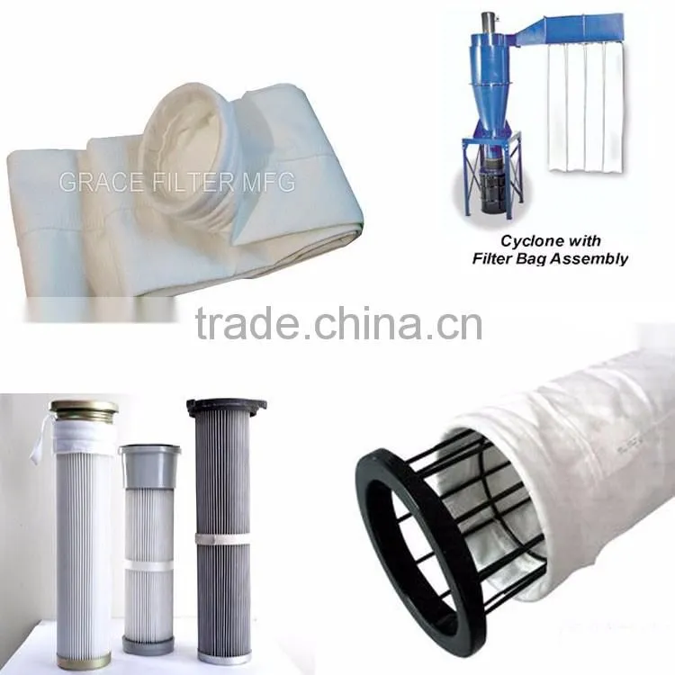 Industry High Temperature Resistant Anti-static Filter Cartridges For Dust Collector