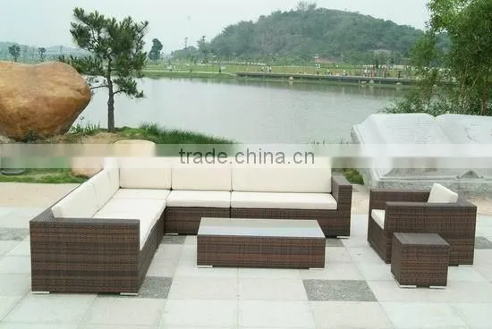 2016 new design rattan sectional sofa outdoor furniture with waterproof cushion