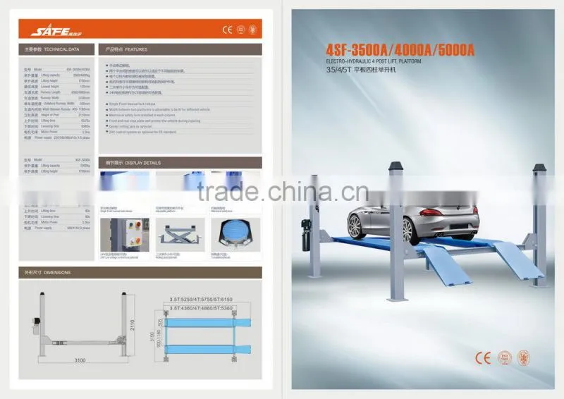 SF-H3500 Two Level Alignment Scissor Lift, Car Lift Equipment, Lift Car