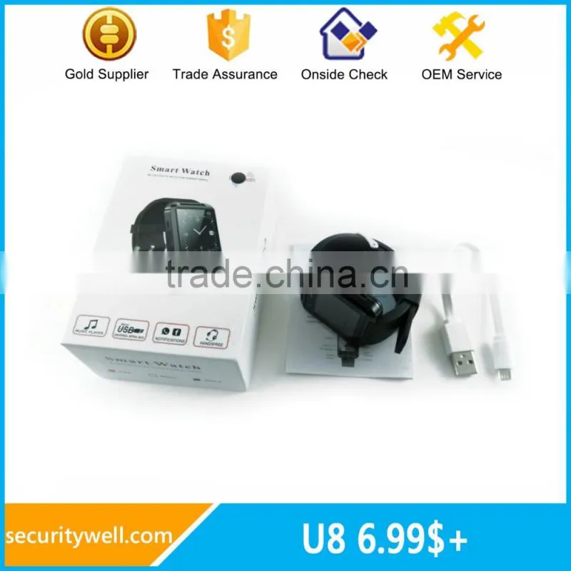 Factory direct sale to Ukraine Russian U8 Smart watch