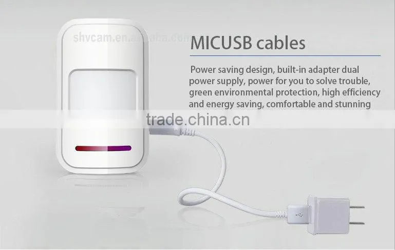 Wireless Wall Amounting Dual PIR Curtain / Window Detector / Pet Immunity With Low Battery Indicator