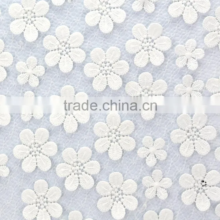 Hot sale fashionable smooth and lighting embroidery chiffon transparent lace mesh fabric