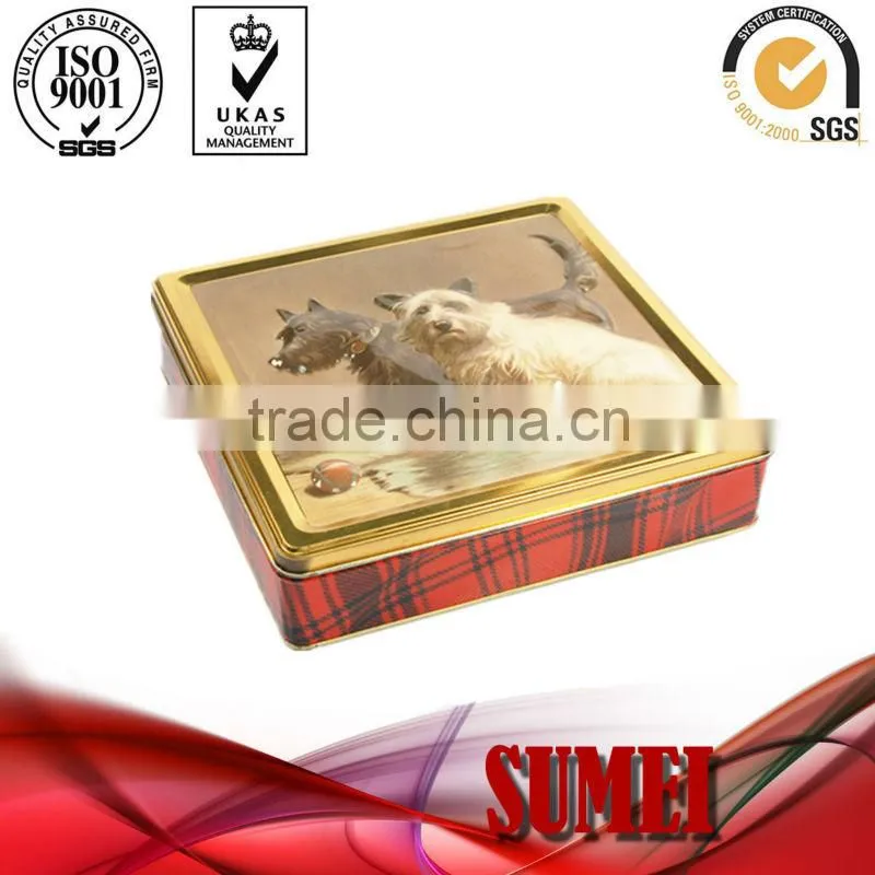 Square gift tin box with rose tinted spectacles