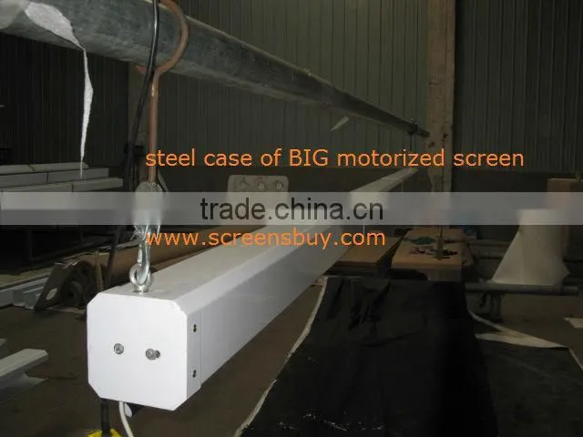 steel case of BIG motorized screen