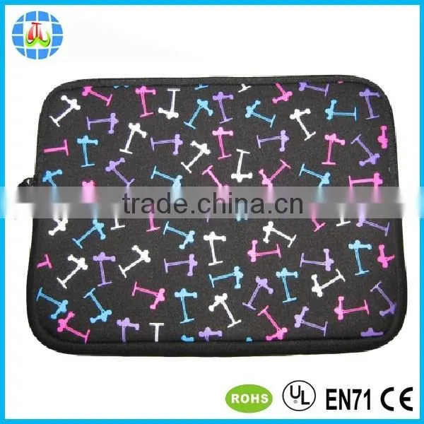 Supper Men design neoprene tablet sleeve with zipper