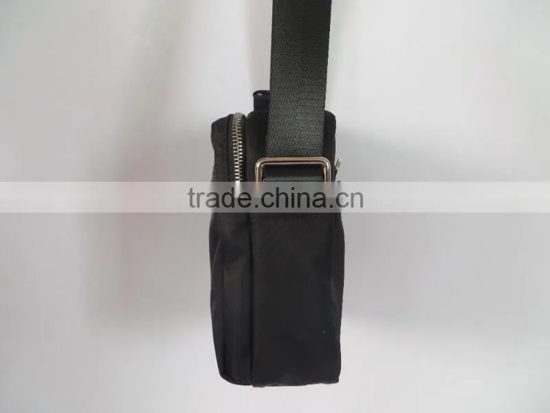 2016 high quality plain design men small black shoulder bags