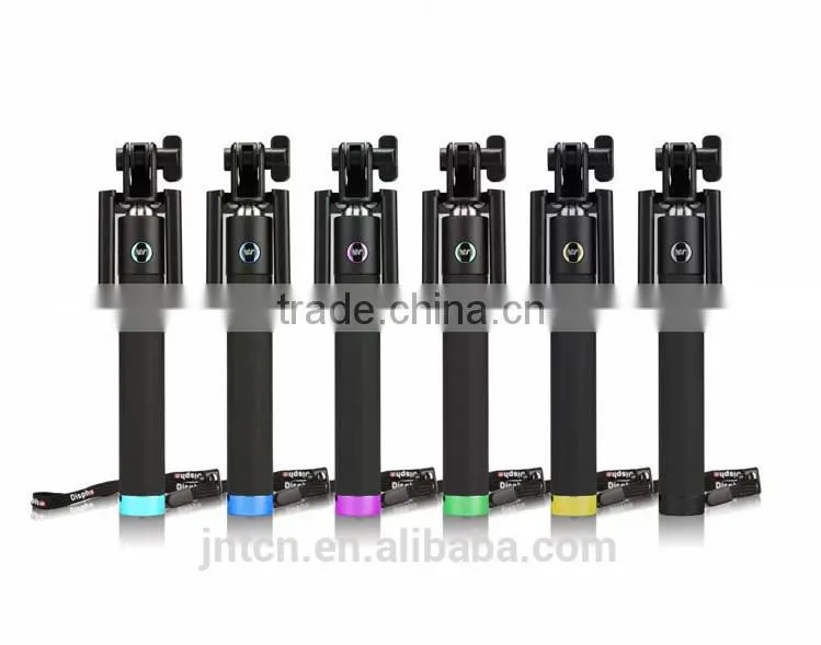 MINI rechargeable 360 degree rotating folding phone holder monopod bluetooth selfie stick QC22
