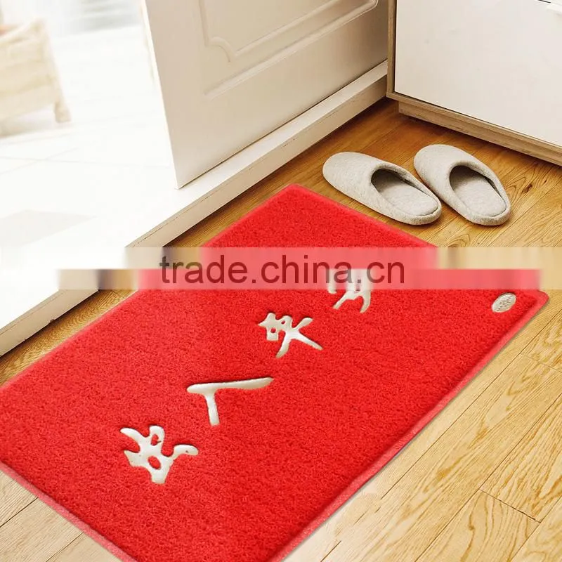 factory export high grade pvc coil door mat,pvc door mats with carpet