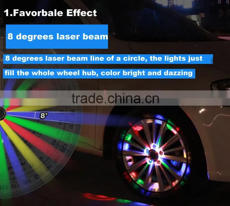 Newest design solar energy 16LEDs wheel light 4 colors car Solar wheel lights