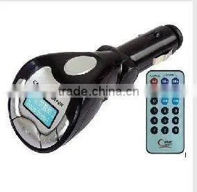 Fashion design hot selling new style car mp3 fm modulator with high quality