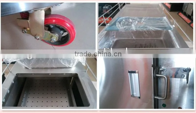 Double Door Moving Electric Food Warming Cart