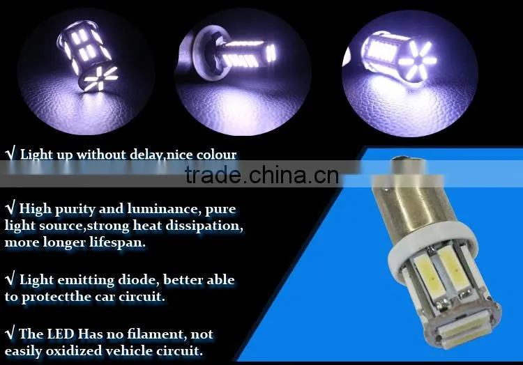 Hot selling smd t20 7014 chips flashing led car side light bulbs