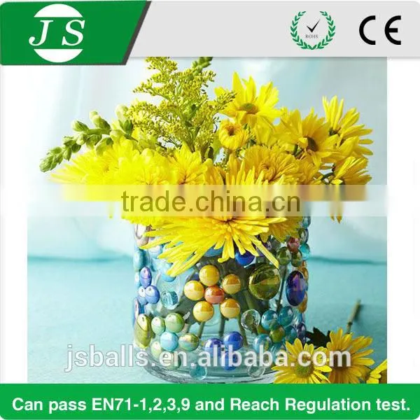 Low price creative glass rubber beads strand double color