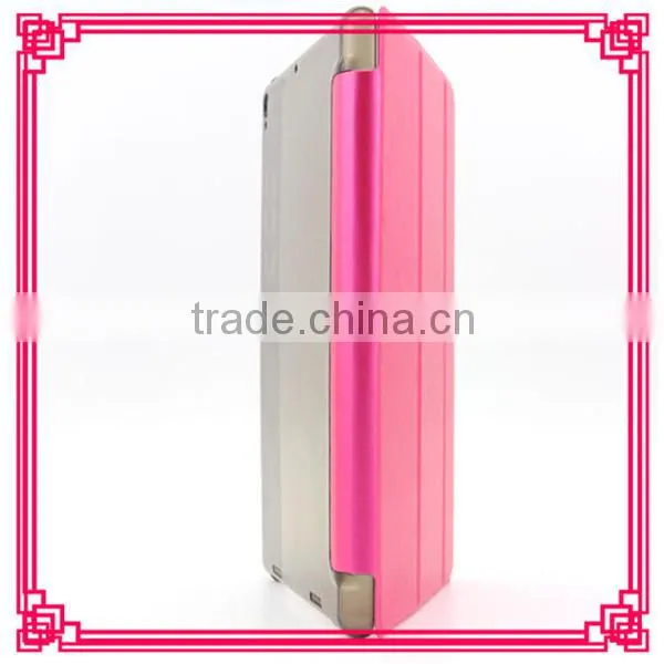 Transparent PC cover holder leather case for XiaoMi pad