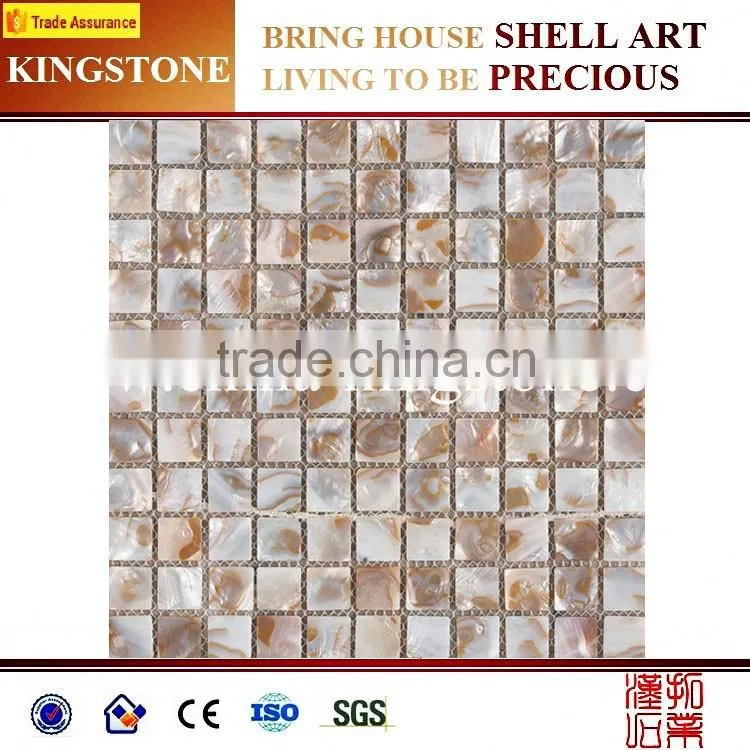 Chinese white irregular freshwater shell mosaic for sale