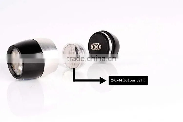 Aluminum 6 LED Pocket Custom LED Flashlight With AA Dry Battery Small Led Flashlight