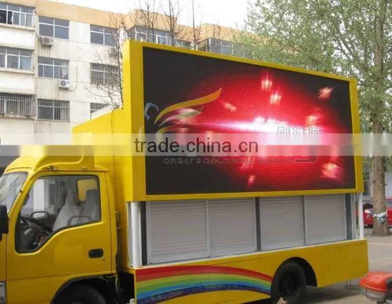 China waterproof outdoor p6 truck mobile led video display High brightness flexible truck stage screen