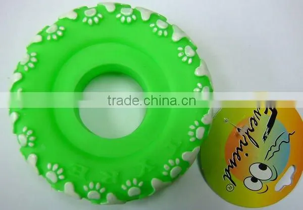 dog tire toy--tire with paw printed