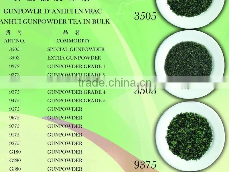 China Green Tea Special Chunmee 9371AAAA for African market