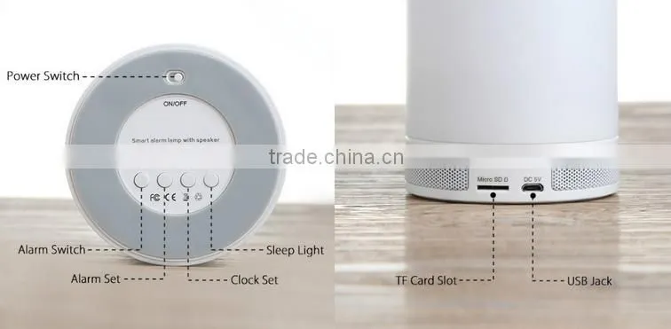 Smart Mini LED Night Light Wireless Bluetooth Music Speaker