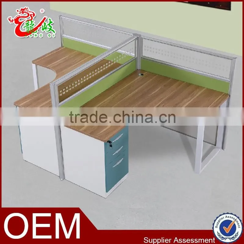 2016 high quality indoor cubicle 2 person office partition screen M1670