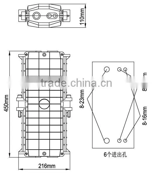 GJS-6009 fiber splice closure