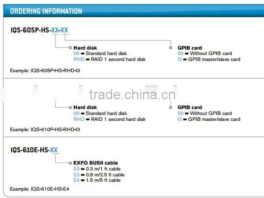 EXFO IQS-600 integrated qualification system
