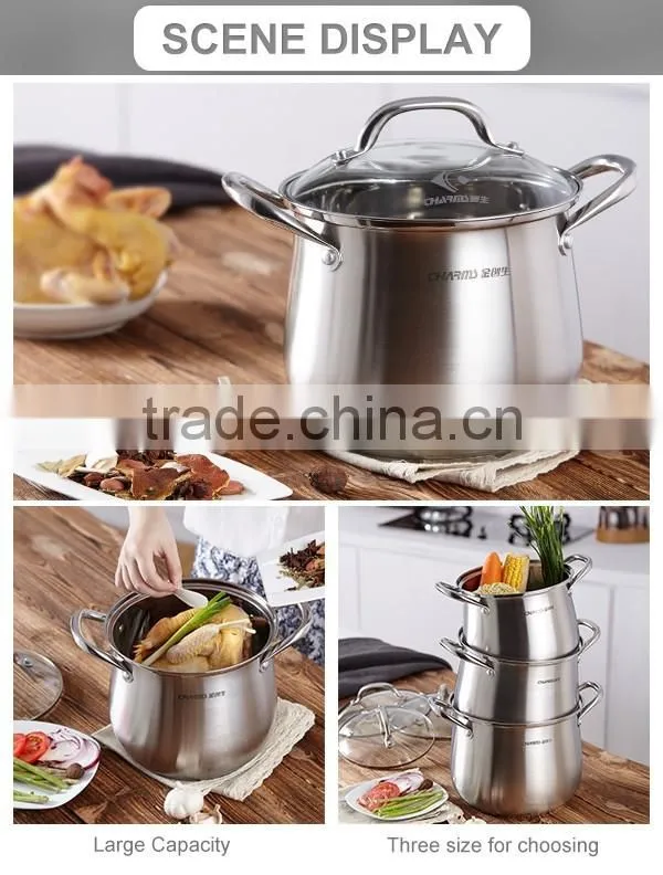 Excellent houseware stainless steel pots for cooking
