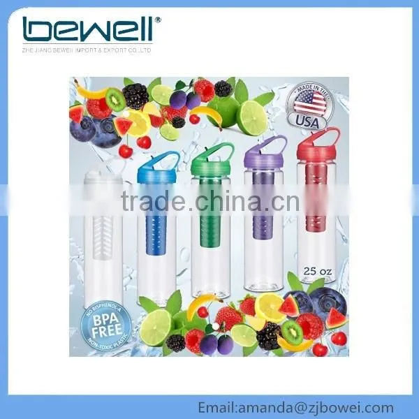 Plastic Tritan Sport Infuser Water Bottle 2016 Hot Bpa Free Fruit Infusion Bottle Sample