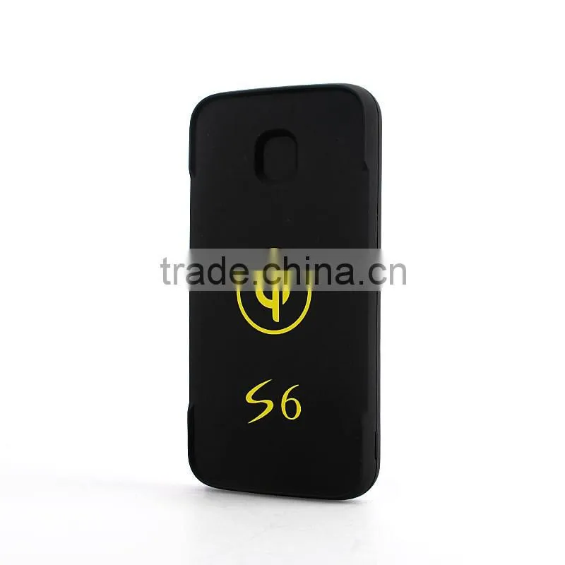 2016 trending products customized logo portable 6000mah power bank wireless charger for Iphone