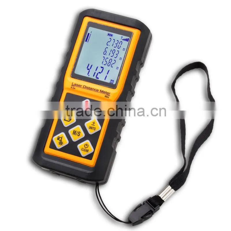 Area Volume Measurer Range Finder Accuracy 1mm 80m/262ft Laser Distance Meter