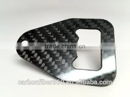 New fashion carbon fiber key chain, carbon fiber key chain with logo and attractive pattern