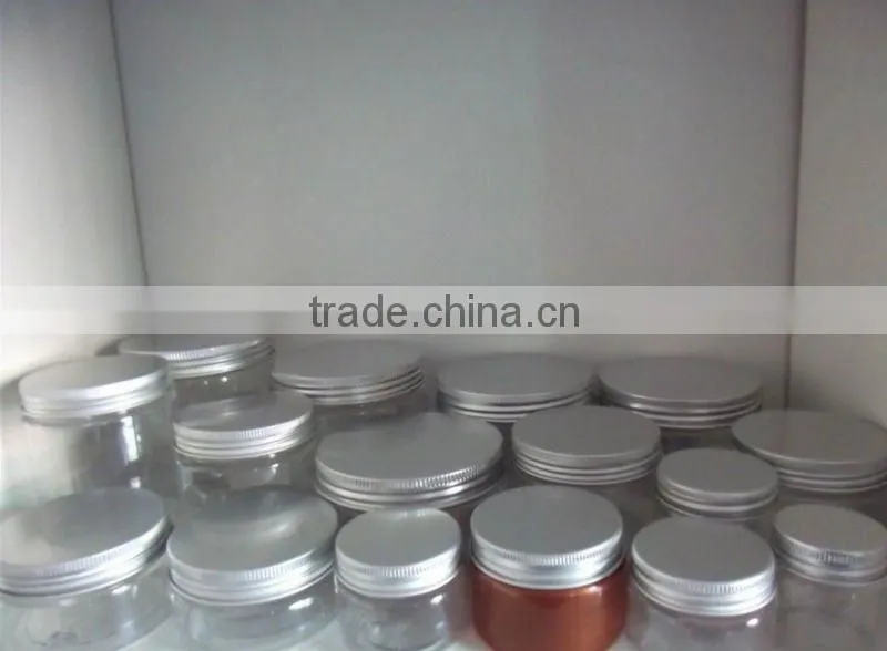 250g wide mouth PET food jar with aluminum screw cap
