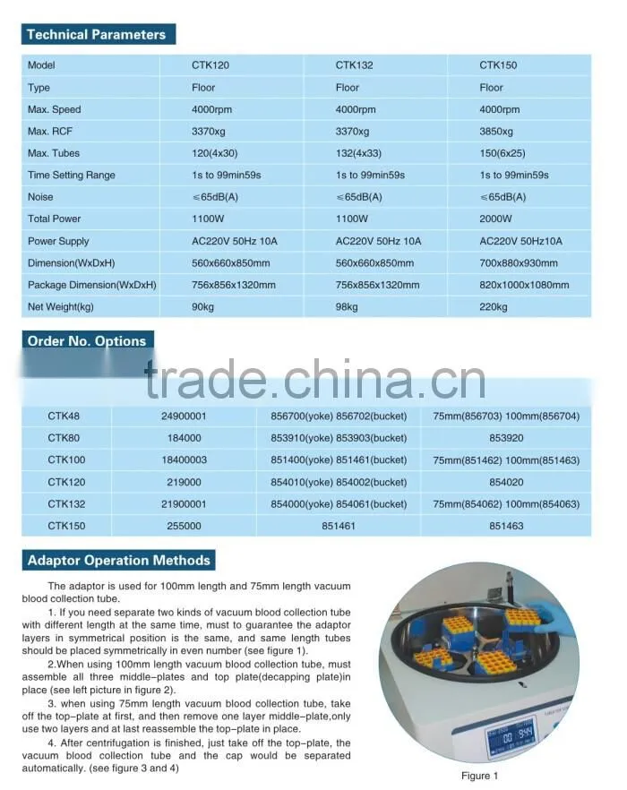 CTK132 Automatic Decapping Centrifuge