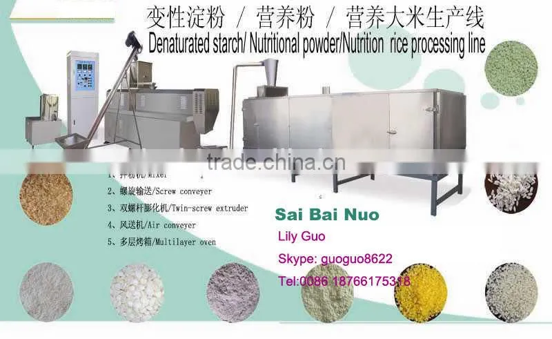 CE&BV stainless steel modified starch extruder production