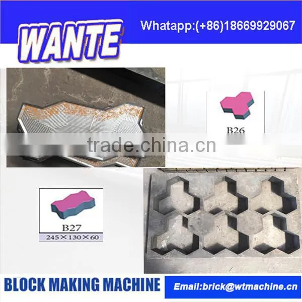 WANTE MACHINERY QT10-15 russia compressed earth brick block machine